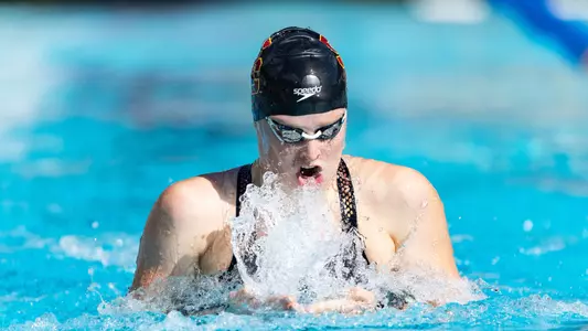 Women's Swim & Dive wins against rival UCLA 164-136 at Spieker Aquatics Center in Westwood, California on February 9, 2024. (Drake Lee/USC Athletics)