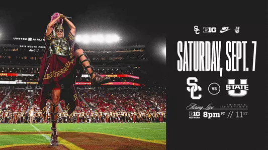 USC's home opener versus Utah State will kick off at 8 p.m. PT and air on the Big Ten Network.