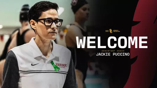 Women's water polo assistant coach Jackie Puccino