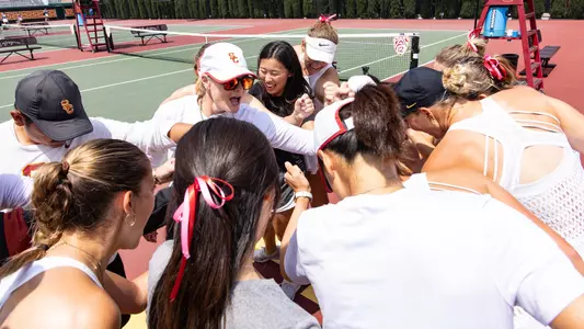 USC women's tennis team celebration