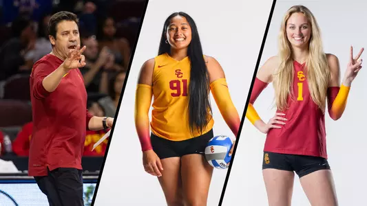 Women's volleyball Brad Keller, Mia Tuaniga, Ally Batenhorst