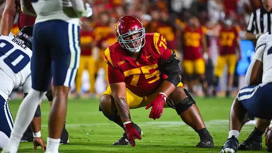 Amos Talalele | USC Trojans Football vs. Utah State Aggies
