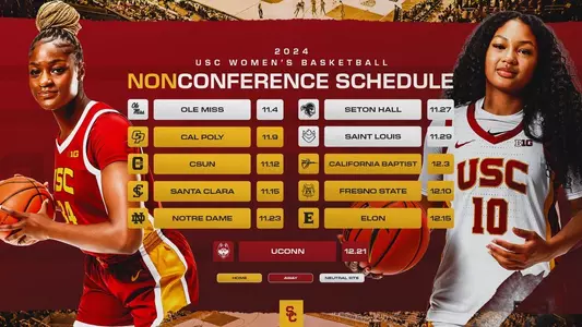 2024-25 USC women's basketball nonconference schedule