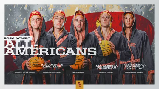 2024 USC All-Americans: Robert López Duart, Bernardo Herzer, Max Miller, Carson Kranz, Stefan Brankovic
