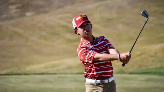 Jaden Dumdumaya Practicing at Trump National Golf Course ahead of the Southwestern Invitational