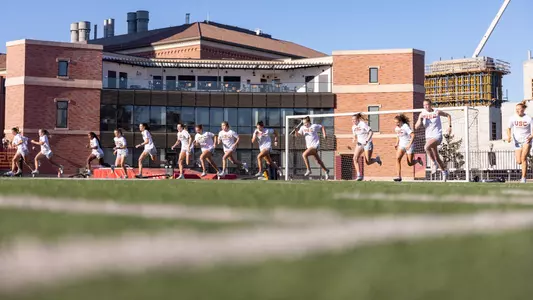 USC Lacrosse Team Runs Sprints For Practice