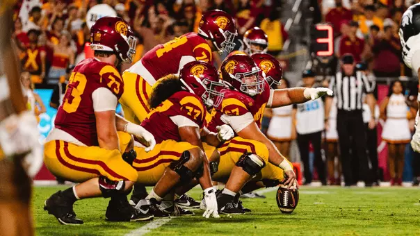 The USC Offensive Line Named to Joe Moore Award Midseason Honor Roll
