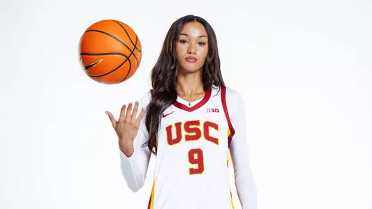 USC Trojans Women's Basketball player Jazzy Davidson at Media Day