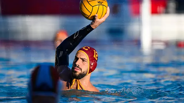 Mihailo Vukazic looks to pass the ball.