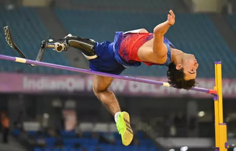 Ezra Frech at World Championships