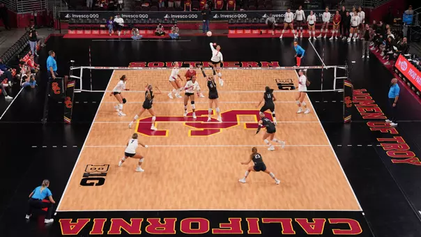 USC women's volleyball plays Northwestern at Galen Center