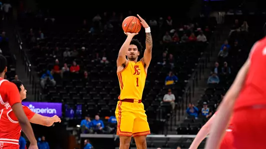 Rodney Rice shooting the ball against Illinois State