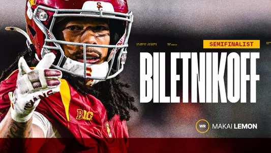USC Wide Receiver Makai Lemon Named Semifinalist for Biletnikoff Award
