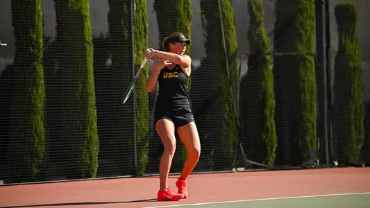 Lily Fairclough finishes through her swing