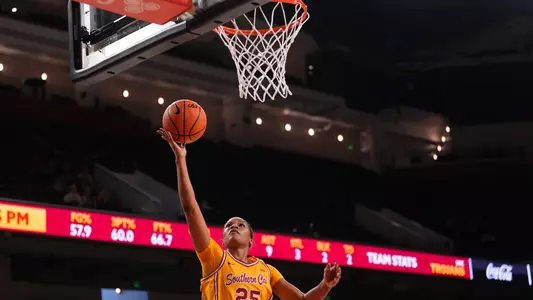 Kara Dunn puts the ball up for a layup.