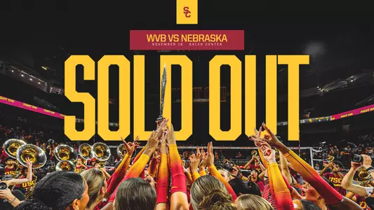 USC-Nebraska sold out graphic