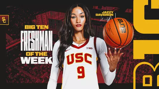 Jazzy Davidson named big ten freshman of the week