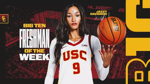 Jazzy Davidson named big ten freshman of the week