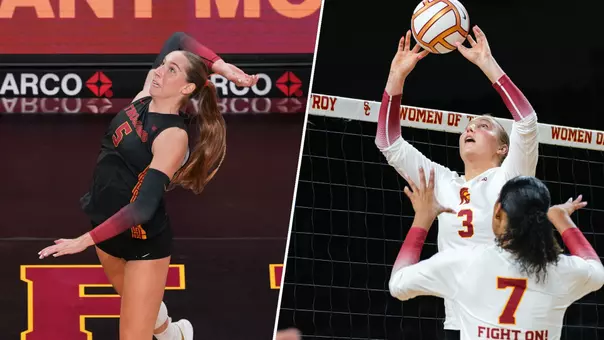 USC women's volleyball Big Ten Players of the Week Abigail Mullen and Reese Messer