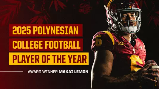 Makai Lemon Named 2025 College Football Polynesian Player of the Year