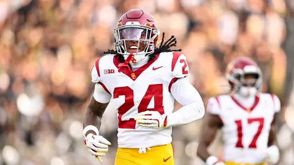 USC Trojans Football Christia Pierce celebrates