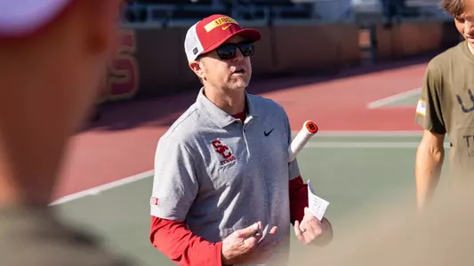Head Coach Brett Masi Coaching Against UCI