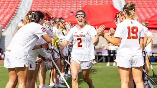 Kate Gerrity Runs Out as Part of the Starting Lineup against Stanford