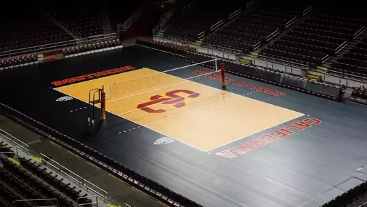 Galen Center floor and ball