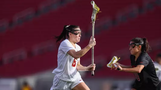 Maddie Dora Scores One of Her Three Goals Against Stanford in the 18-6 Defeat