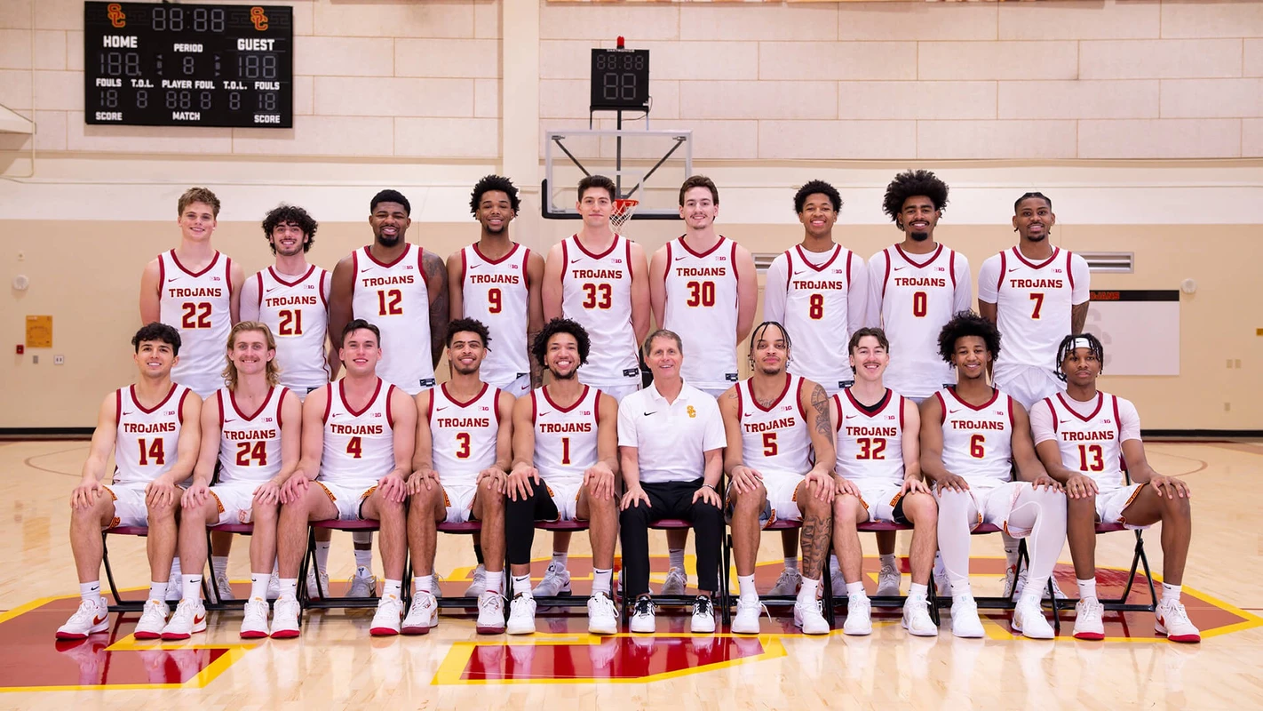 2024-25 USC Trojans Men's Basketball Team Photo