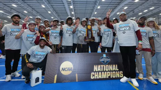 Team with NCAA Trophy