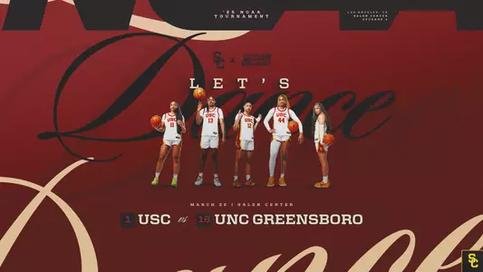 USC women's basketball NCAA First Round vs. UNCG