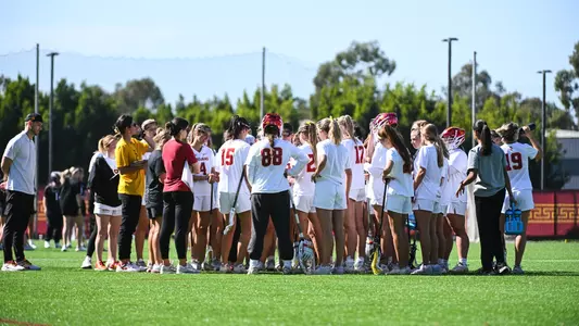 Team Huddle against Saint Joseph's
