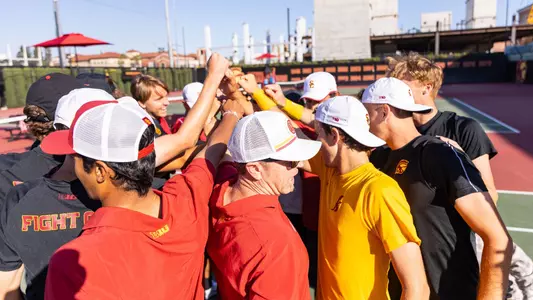 USC Team Huddle against Purdue