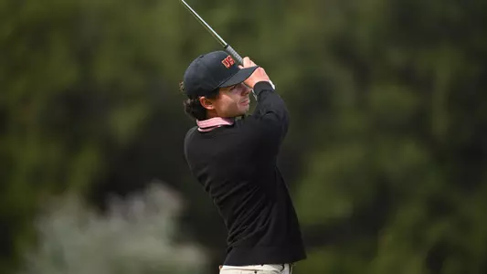 Sophomore Jack Jerge tees off at the Southwestern invitational