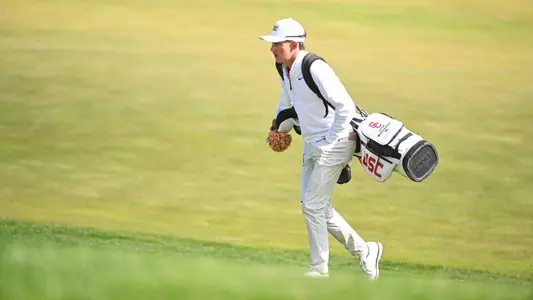 Jack Buchanan Walking Up the Fairway at the Southwestern Invitational