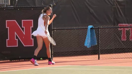 Immi Haddad celebrates after helping USC win over Nebraska.