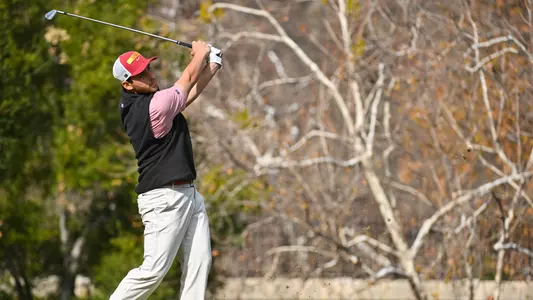 Gavin Aurilia hits a shot at the Southwestern Invitational at the Sherwood C.C.