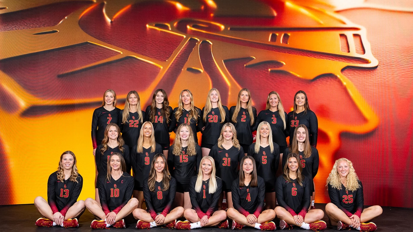 2025 USC Trojans Women's Beach Volleyball Team Photo