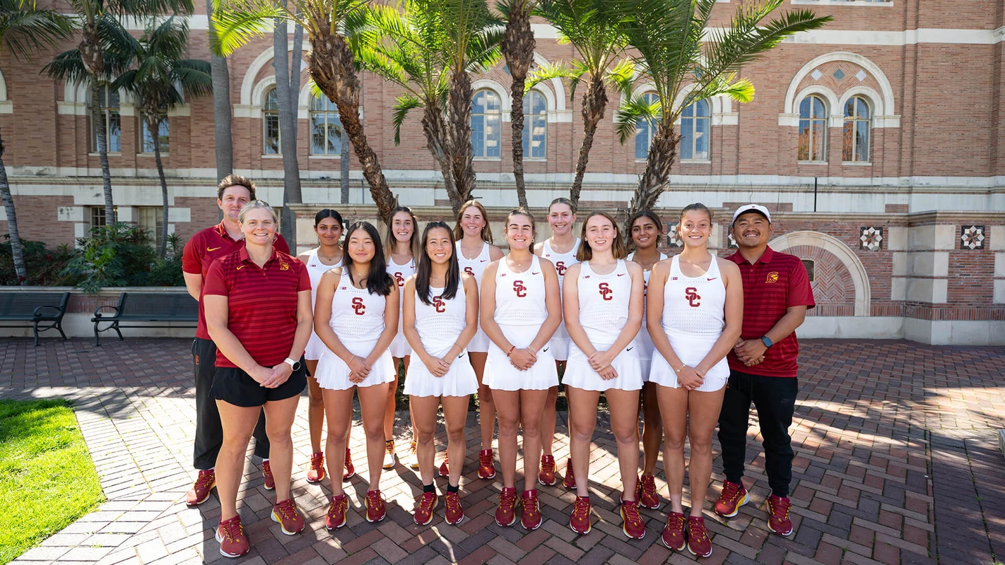 2024-25 USC Trojans Women's Tennis Team Photo