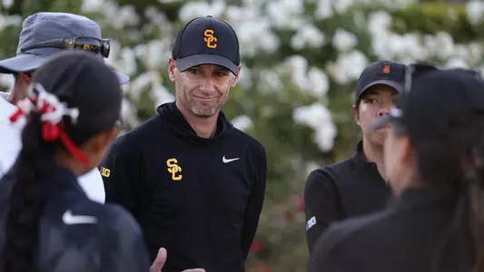 Justin Silverstein and the team during the NCAA Championships