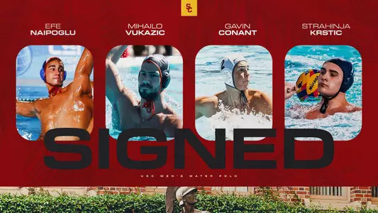 USC men's water polo 2025 signees: Naipoglu, Vukazic, Conant & Krstic