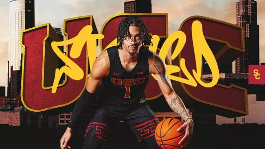 Announcement for Rodney Rice signing with USC Men's Basketball