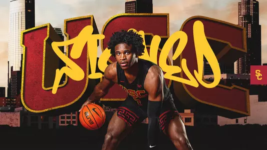 Announcement of Ezra Ausar signing with USC Men's Basketball