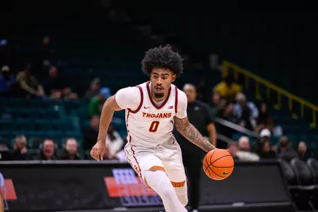 The USC Trojans beats Tulane 89-60 in the opening round of the College Basketball Crown on April 2nd, 2025 in Las Vegas, Nevada.