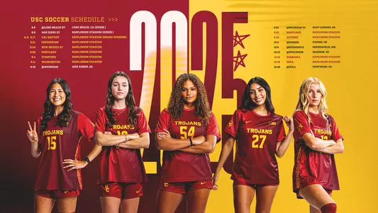 2025 USC Soccer Schedule Graphic