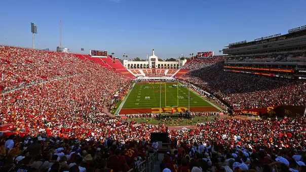 USC Trojans Football game at Los Angeles Memorial Coliseum