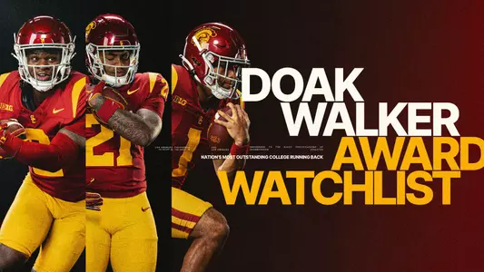 USC Running Backs Bryan Jackson, Waymond Jordan and Eli Sanders Named to 2025 Doak Walker Award Watch List