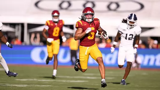 USC Trojans Football wide receiver Makai Lemon scores touchdown against Georgia Southern Eagles