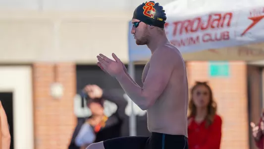 Drew Huston prepares for race